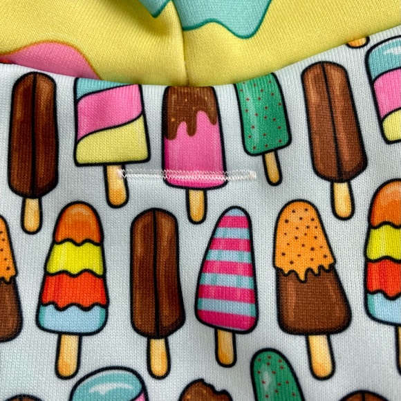 Frenchie Store Cotton Dog Hoodie Jacket Ice Cream Print  2XL See Photos for size - Picture 5 of 10